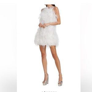 White Cult Gaia Shannon Feather Dress